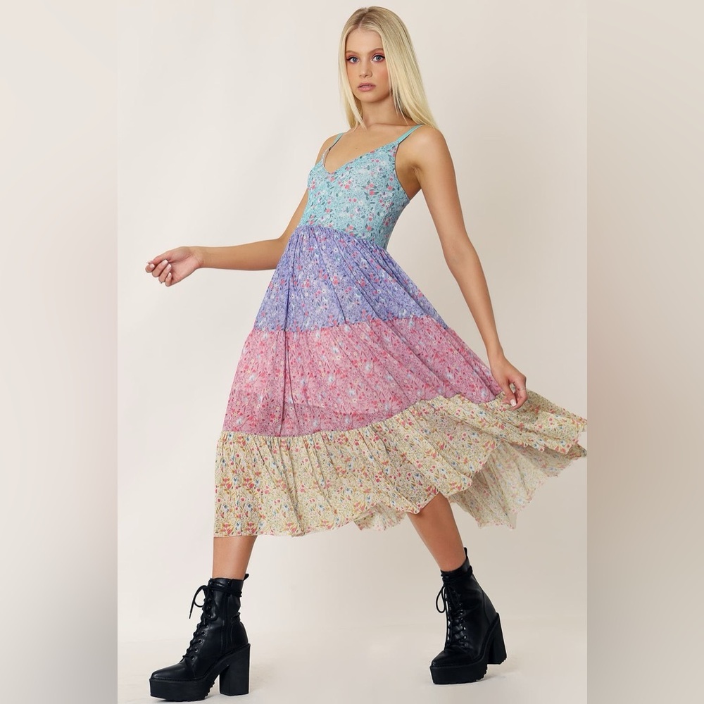 Blackmilk Pegasus Prairie Sheer Midaxi Dress